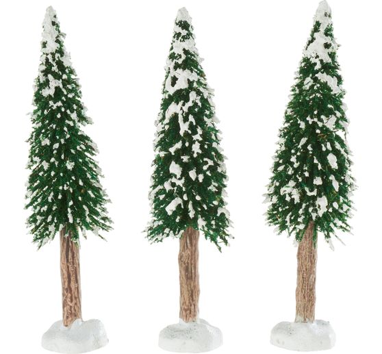 VBS Miniatuur spar "Abies met sneeuw", 3 stuks