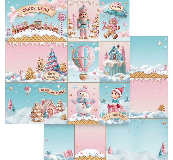Scrapbook blok "Candy Christmas"