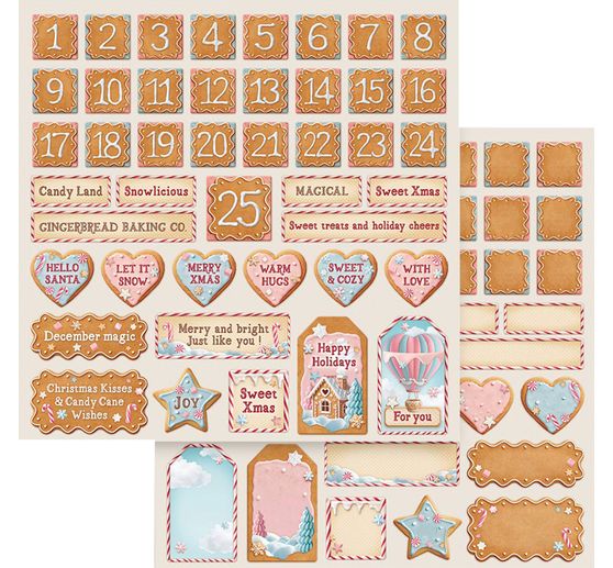 Scrapbook blok "Candy Christmas"