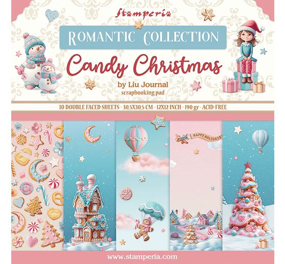 Scrapbook blok "Candy Christmas"
