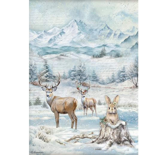 Motif straw silk "The Owl's House - Wildlife"