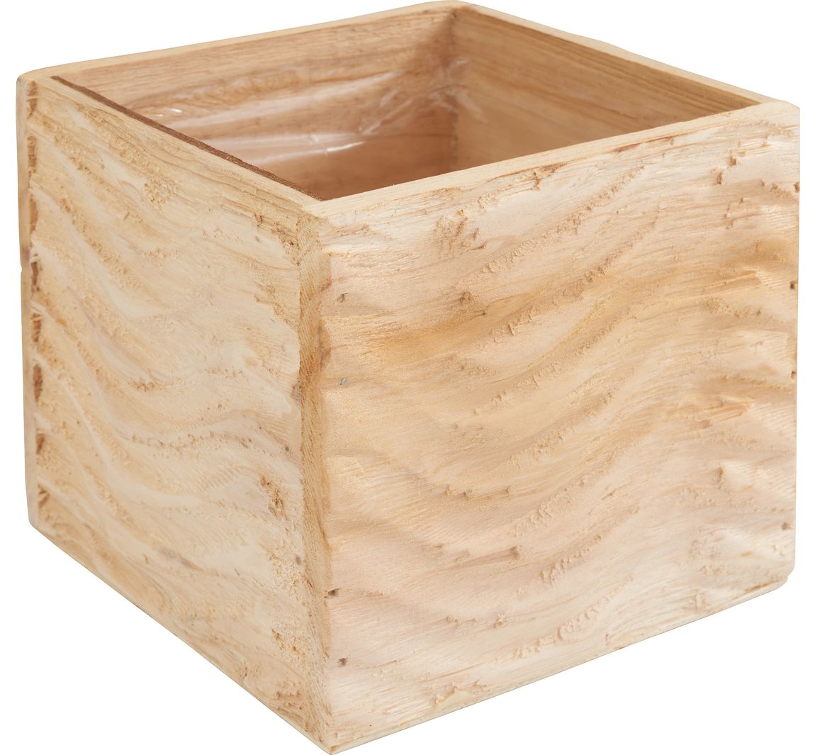 Houten plantenbak "Golvend"