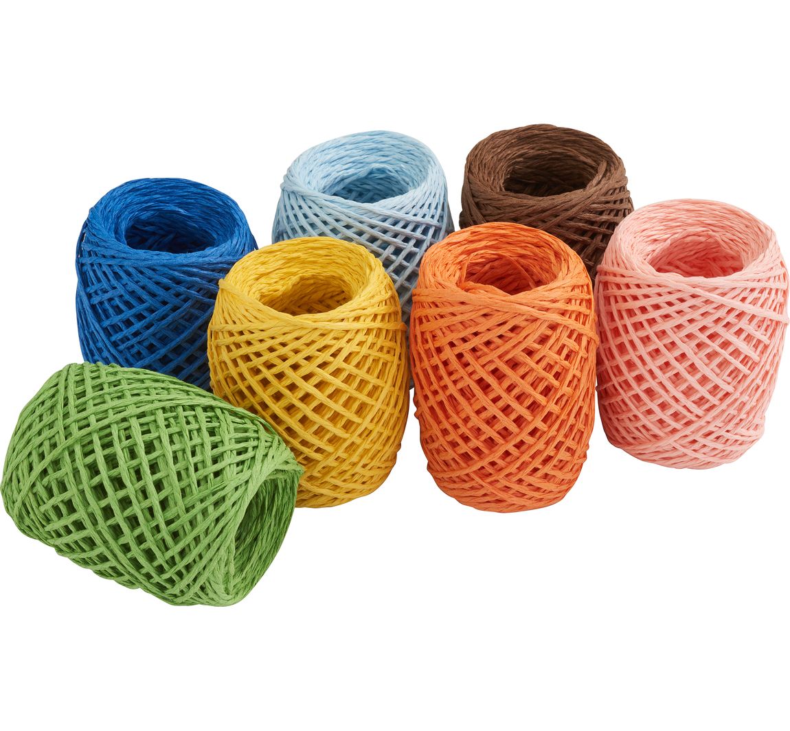VBS Raffia papieren tape, set van 7