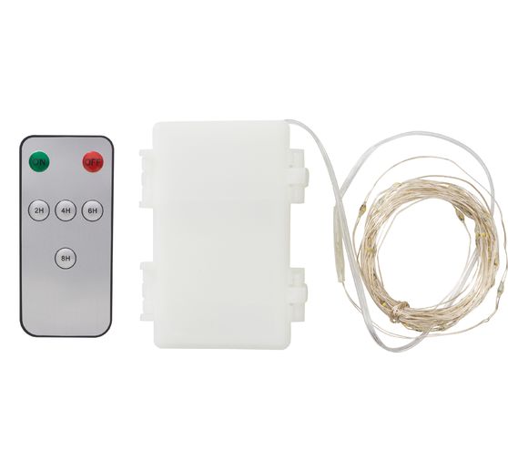Outdoor Micro LED snoer lampjes, met afstandsbediening, 50 LED's