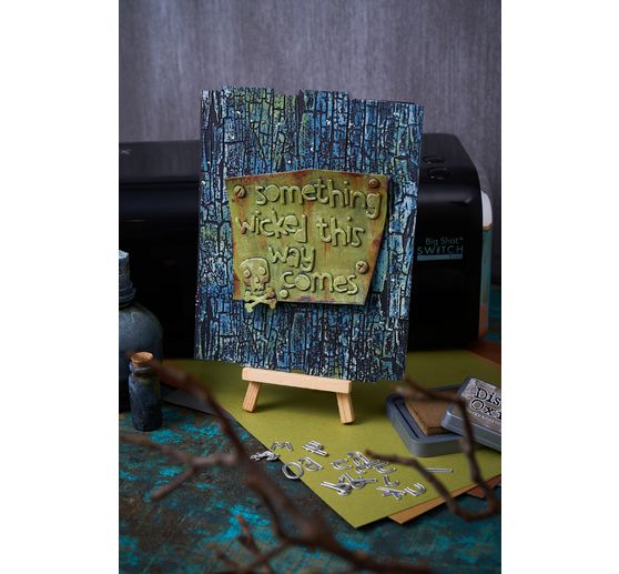 Sizzix Thinlits Ponssjabloon "Alphanumeric Cutout Lower by Tim Holtz"