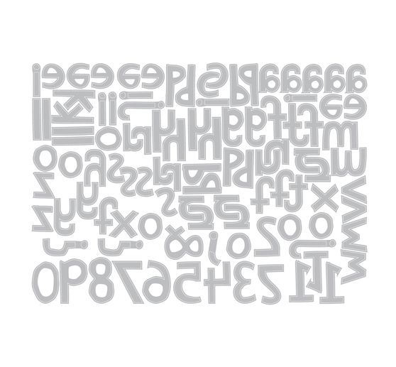 Sizzix Thinlits Ponssjabloon "Alphanumeric Cutout Lower by Tim Holtz"