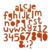 Sizzix Thinlits Punching template "Alphanumeric Cutout Lower by Tim Holtz"