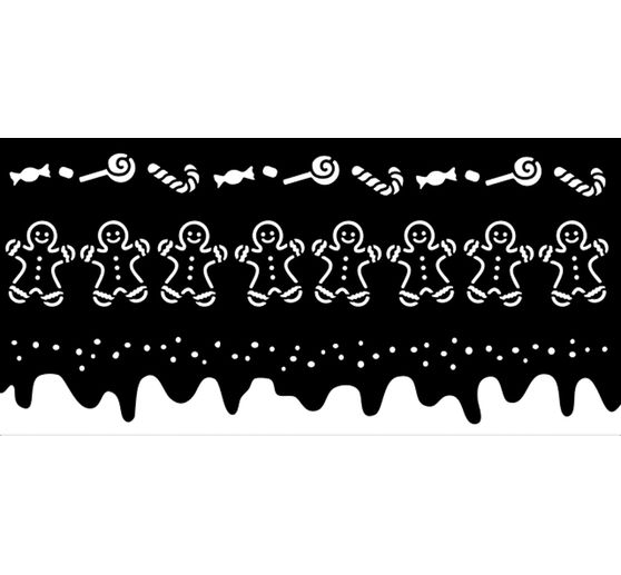 Sjabloon "Candy Christmas - Stripes"