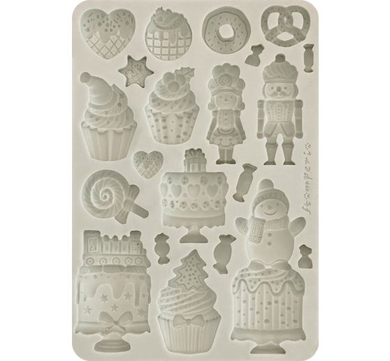 Siliconvorm A5 "Candy Christmas - Cakes"