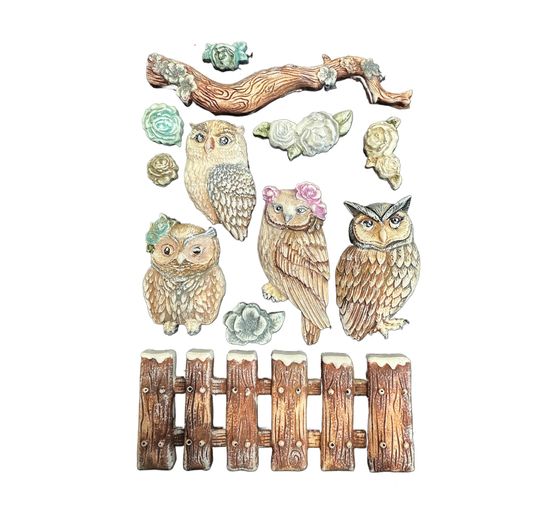 Siliconvorm A5 "The Owl's House - Owls and Branch"