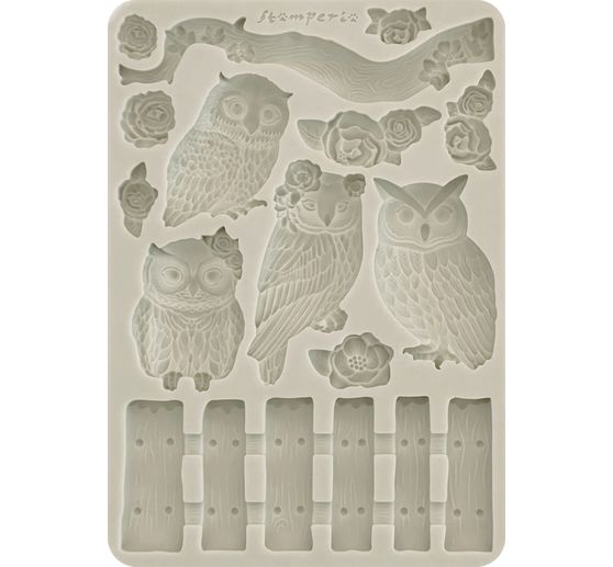Siliconvorm A5 "The Owl's House - Owls and Branch"