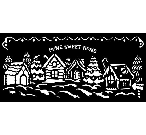 Sjabloon "Candy Christmas - Village"