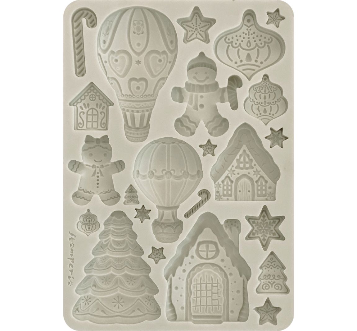 Siliconen vorm A5 "Candy Christmas - Gingerbreads"