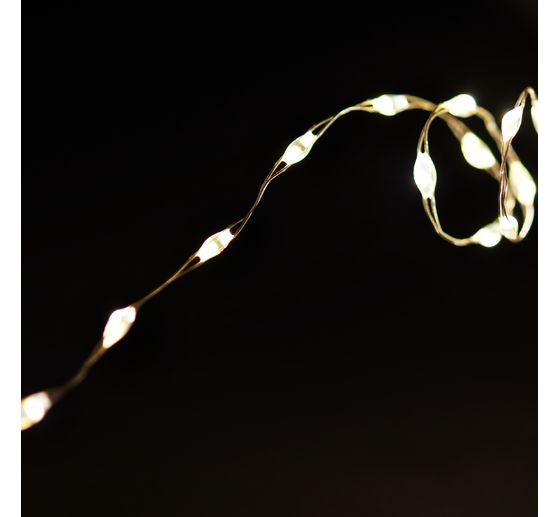 Micro LED snoer lampjes met timer 6/18 uur, 40 LED's