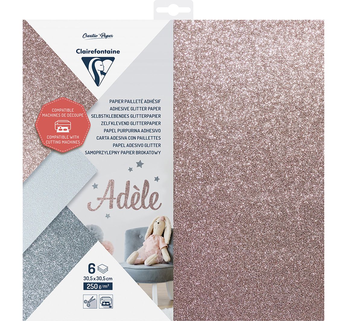 Glitter papier, zelfklevend