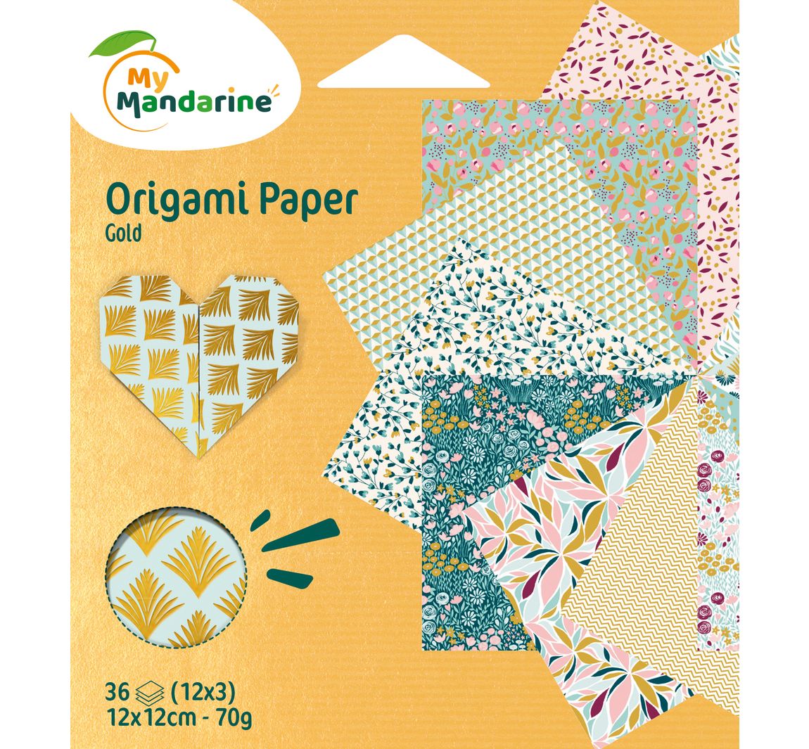 My Mandarine Vouwpapier-assortiment "Goud"