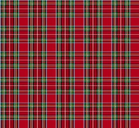 Decoratieve stof linnen optiek "Tartan"