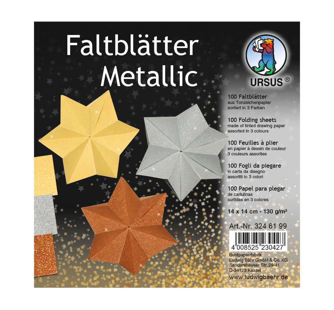 Vouwblaadjes "Metallic"