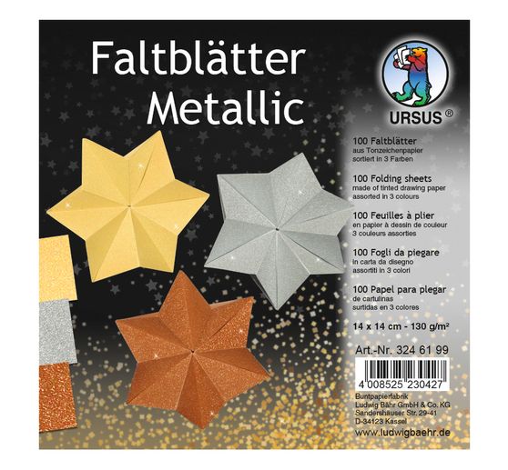 Folding sheets "Metallic"