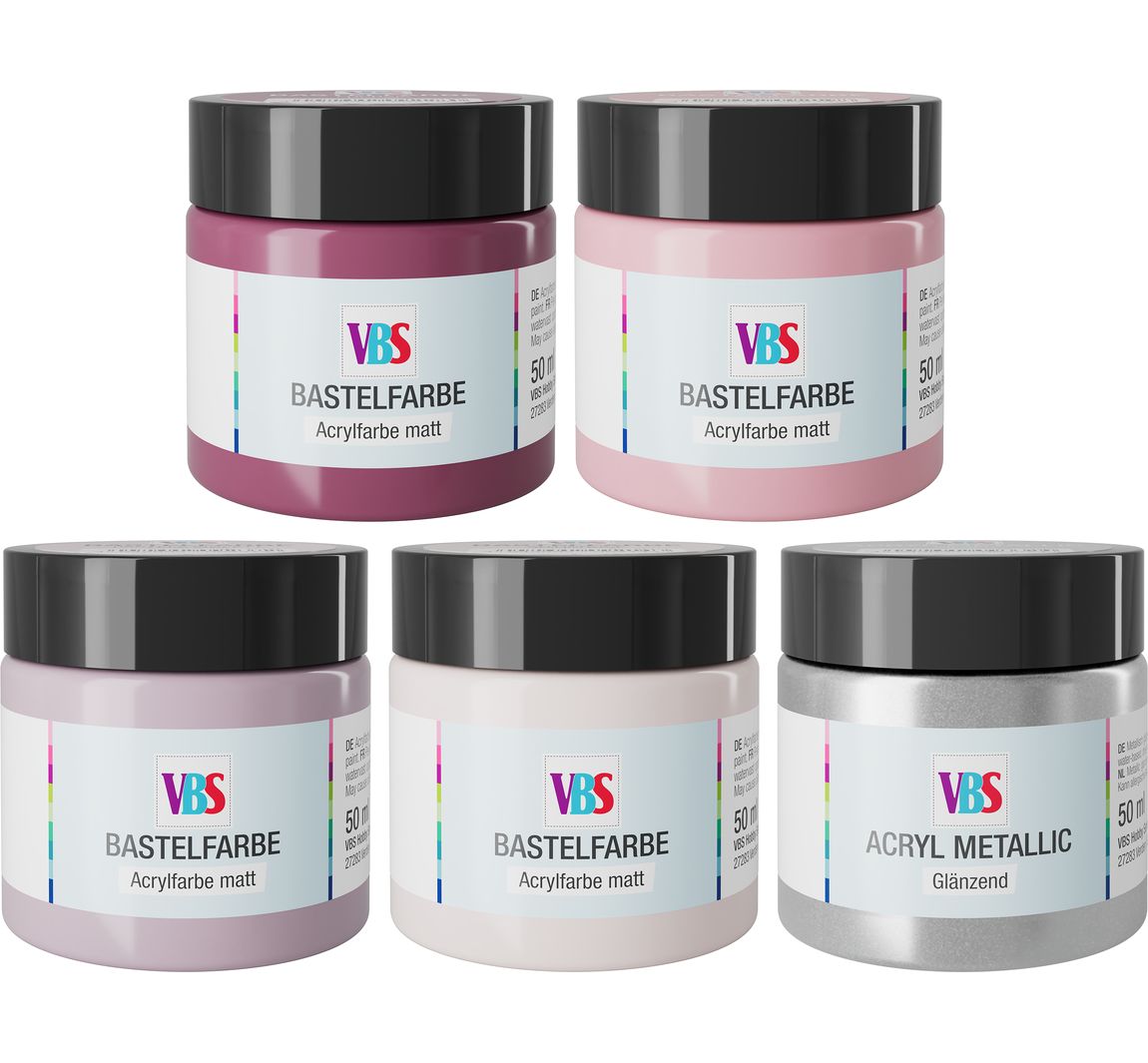 VBS Knutselverf set "Noorderlicht", 5 x 50 ml