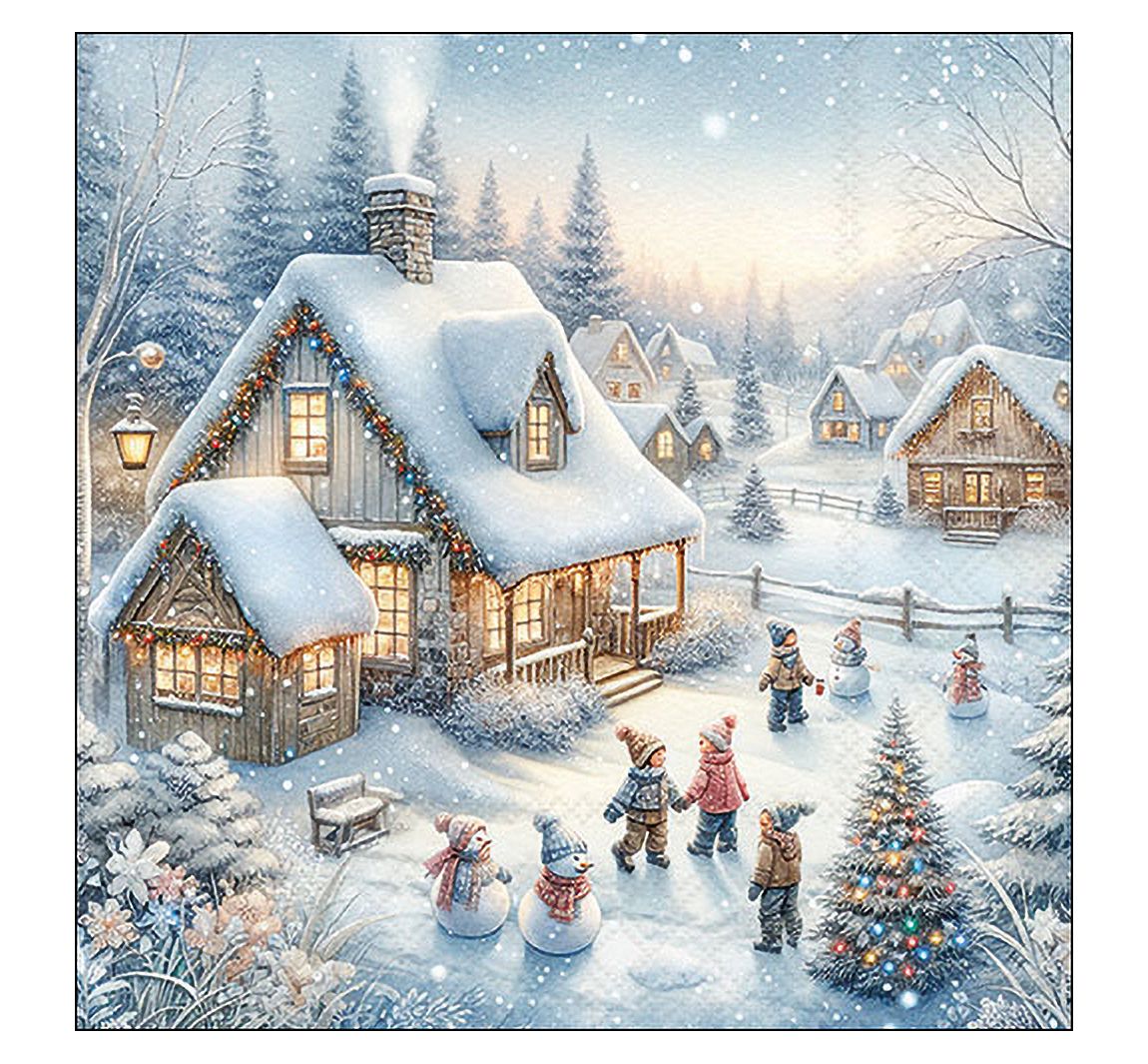 Servet "Winter In Backyard"