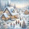 Servet "Winter In Backyard"