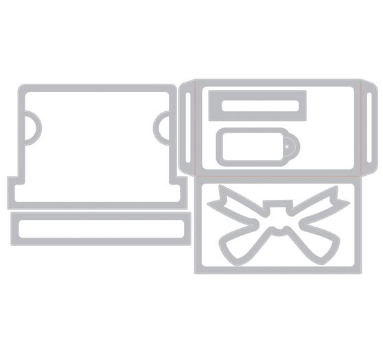 Sizzix Thinlits Ponssjabloon "Gift Card Package by Tim Holtz"