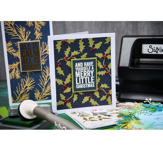 Sizzix Thinlits Ponssjabloon "Holiday Greens by Tim Holtz"