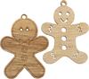 Wooden decoration pendant "Gingerbread man"