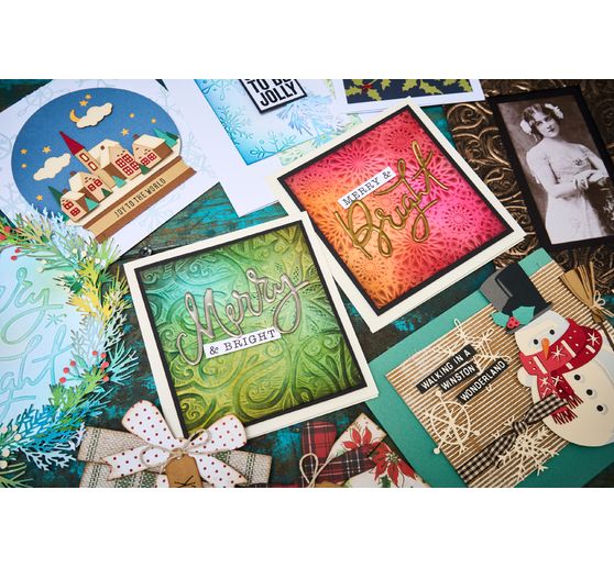 Sizzix A5 3D Embossing sjabloon "Engraved by Tim Holtz"