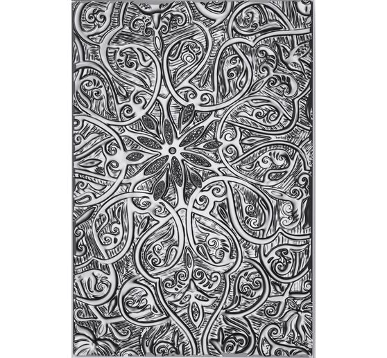 Sizzix A5 3D Embossing sjabloon "Engraved by Tim Holtz"