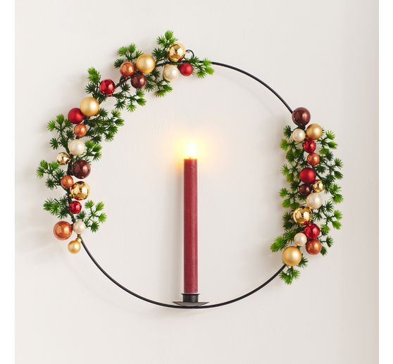 Kerstballen van glas op draad, 36 stuks, Ø 20 / 25 / 30 mm