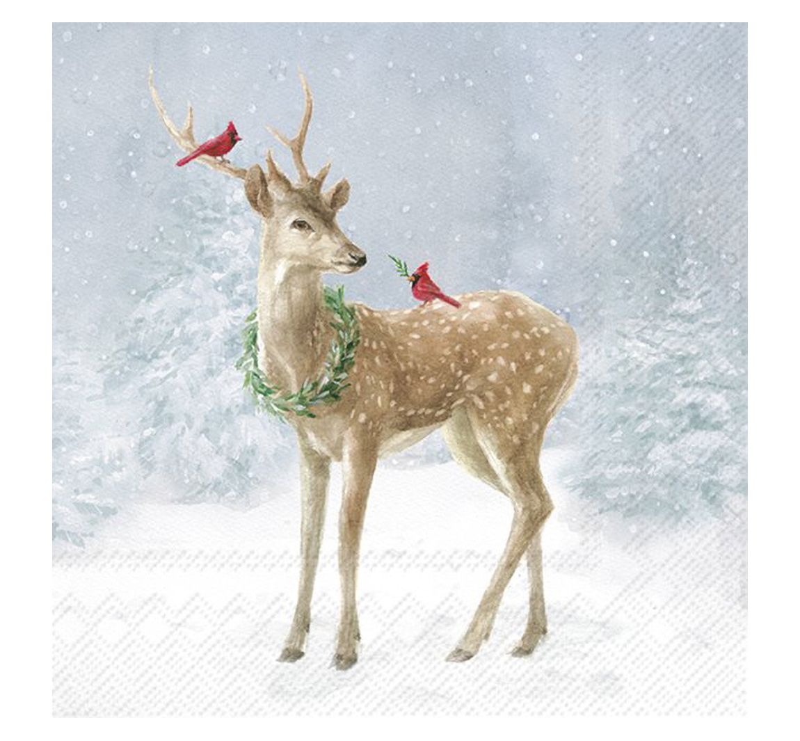 Servet "Deer in Snow"