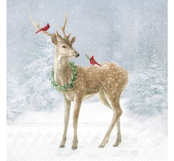 Servet "Deer in Snow"
