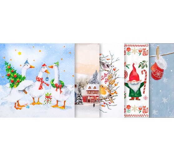 VBS Servetten set "Winter & Kerstmis"