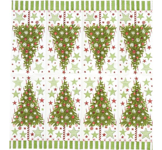 Papieren zakdoekjes "Decorated Tree"