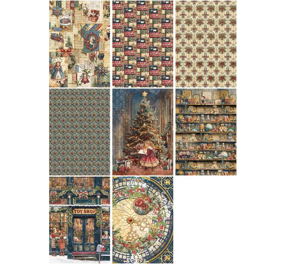 Motief strozijde assortiment "Toy Shop", set van 8