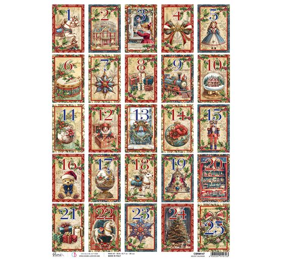 Motief strozijde "Toy Shop - Adventskalender", DIN A3