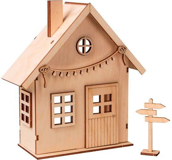 Houten bouwpakket "Kabouterhuis"