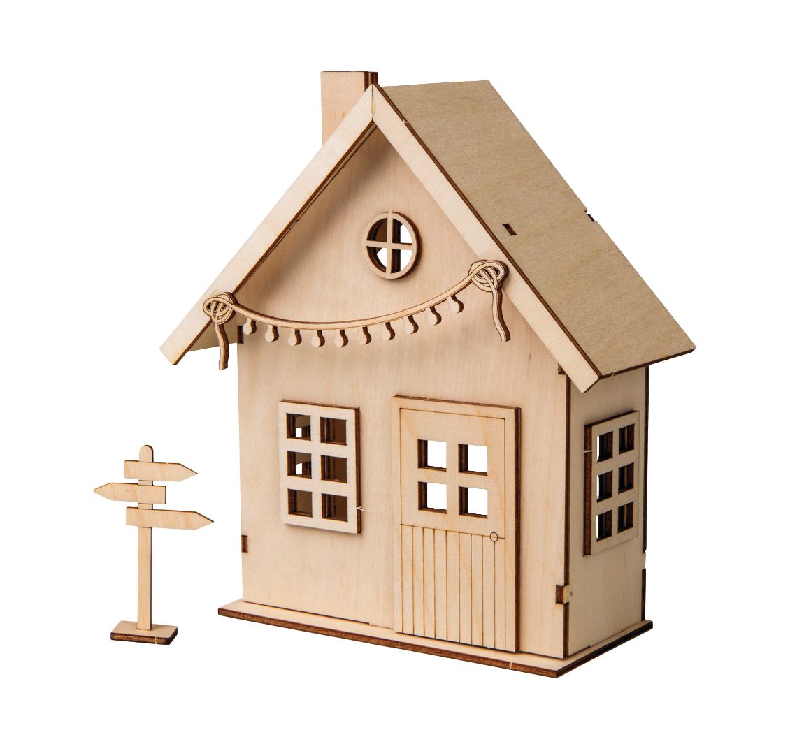Houten bouwpakket "Kabouterhuis"