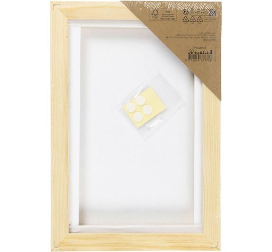 Canvas with frame, 15.8 x 23.8 cm