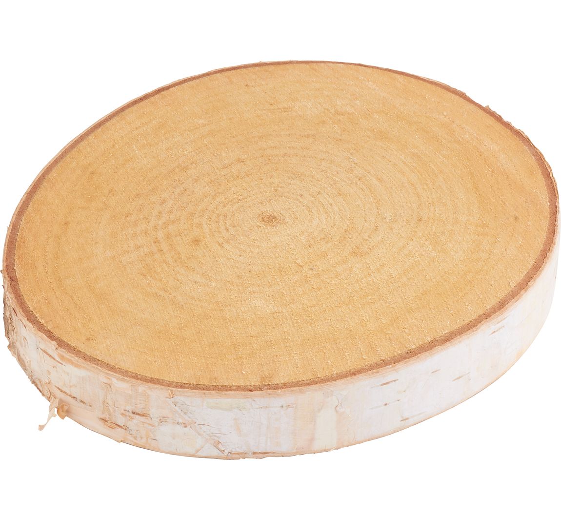 Berkenschijf "Rond", naturel