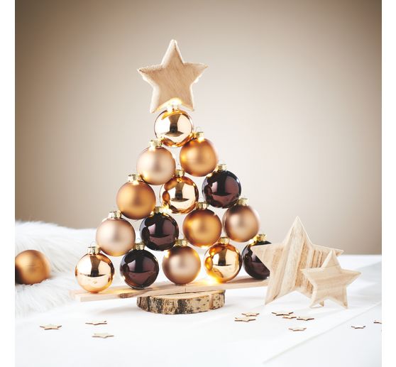 Kerstballen van glas, Ø 6cm