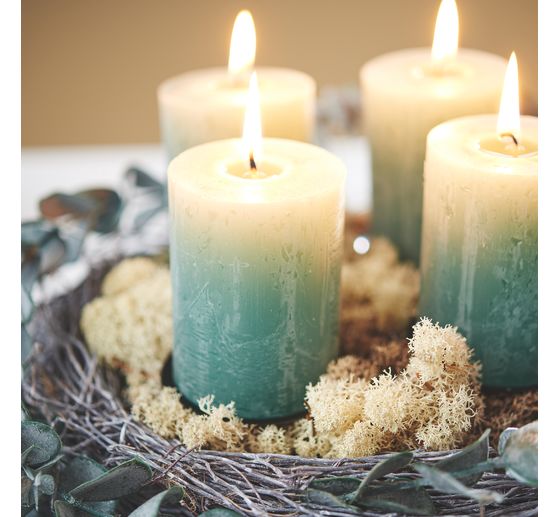 Pillar candle "Rustik", Ø 6 x 8 cm