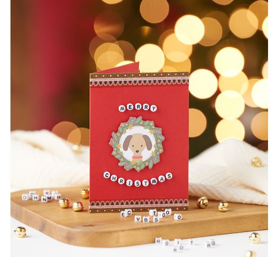 VBS Dubbele kaarten met enveloppen "Classic Xmas", 50 stuks