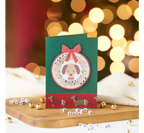 VBS Dubbele kaarten met enveloppen "Classic Xmas", 50 stuks