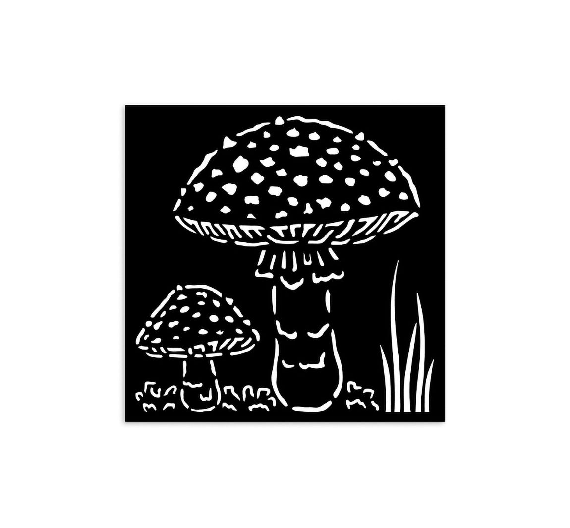 Sjabloon "Whispering Woods - Mushrooms"