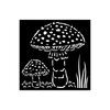 Stencil "Whispering Woods - Mushrooms"
