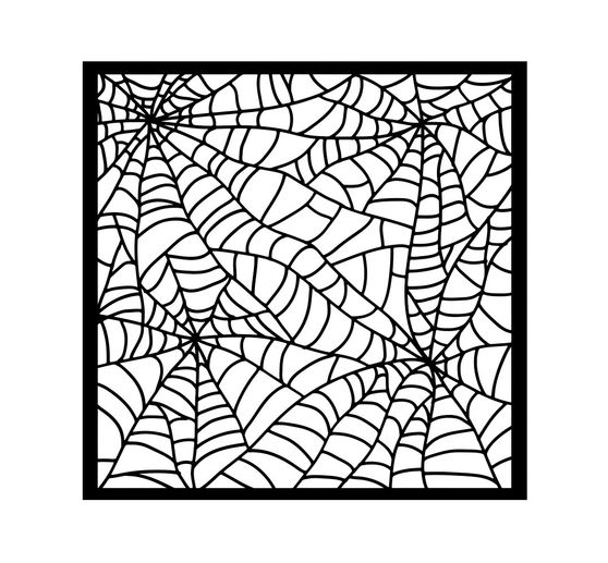 Sjabloon "Whispering Woods - Spider Pattern"