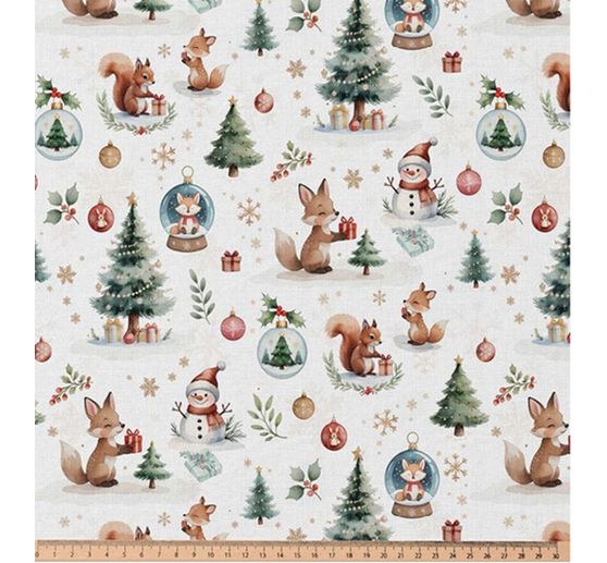 Katoenen stof "Snowys Winter magic"